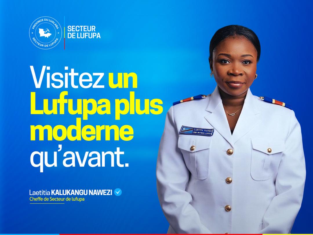 Laetitia Kalukangu Nawezi, Cheffe de Secteur de Lufupa